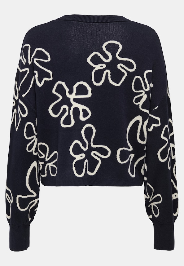 Only Montana Ls Jq O-Neck Cc Knt-3