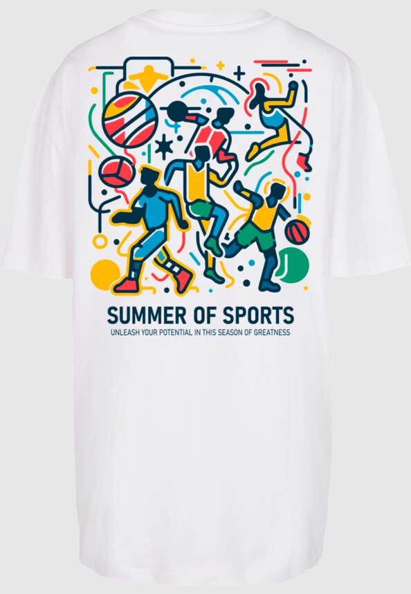 Ladies Summer Of Sports b Oversized Tee-3
