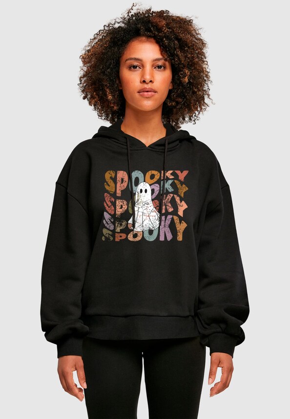 Ladies Halloween - Spooky Ghost Hoody-0