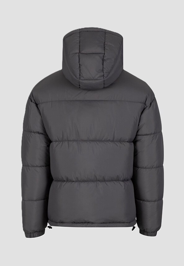Basic Puffer Jacket with Hood-5