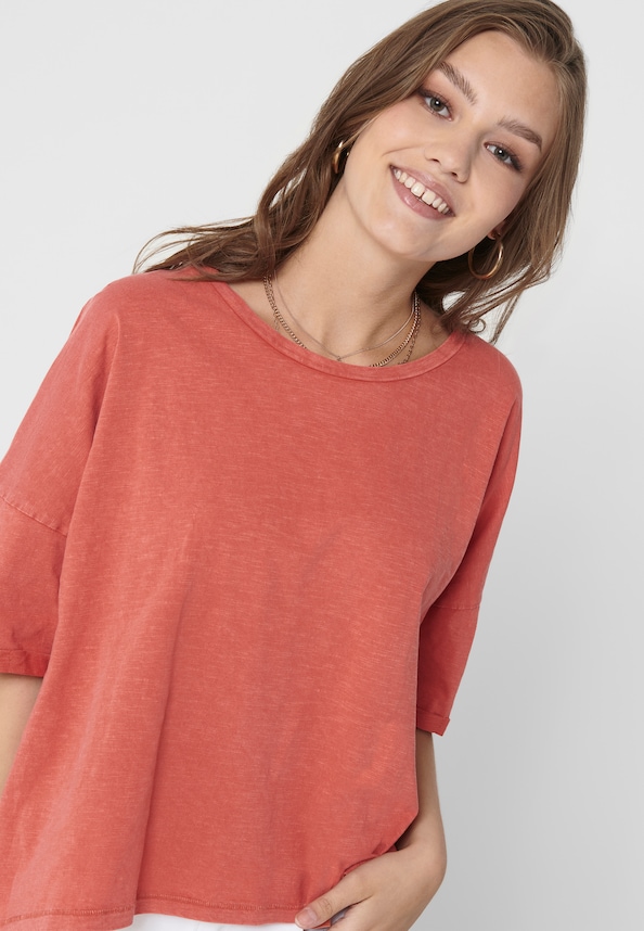 ONLY Damen Oversize T-Shirt-3