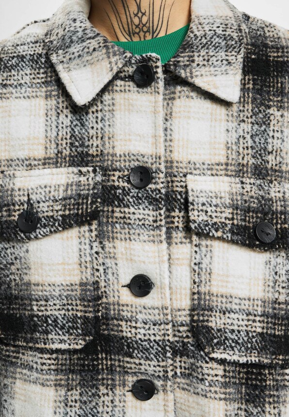 Allison Check Shacket -3