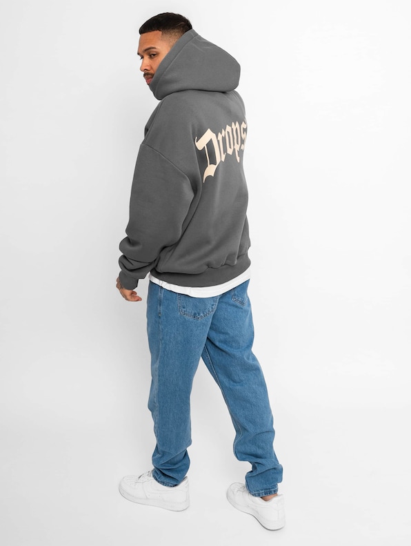 Dropsize Heavy Oversize Frottee Embo Hoodies-5