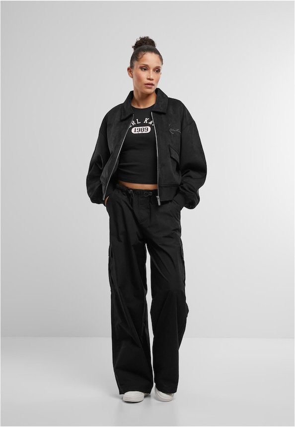 Signature Faux Suede Os Bomber Jacket-3