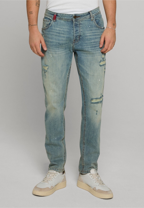 MATEO DESTROYED SLIM FIT JEANS-0