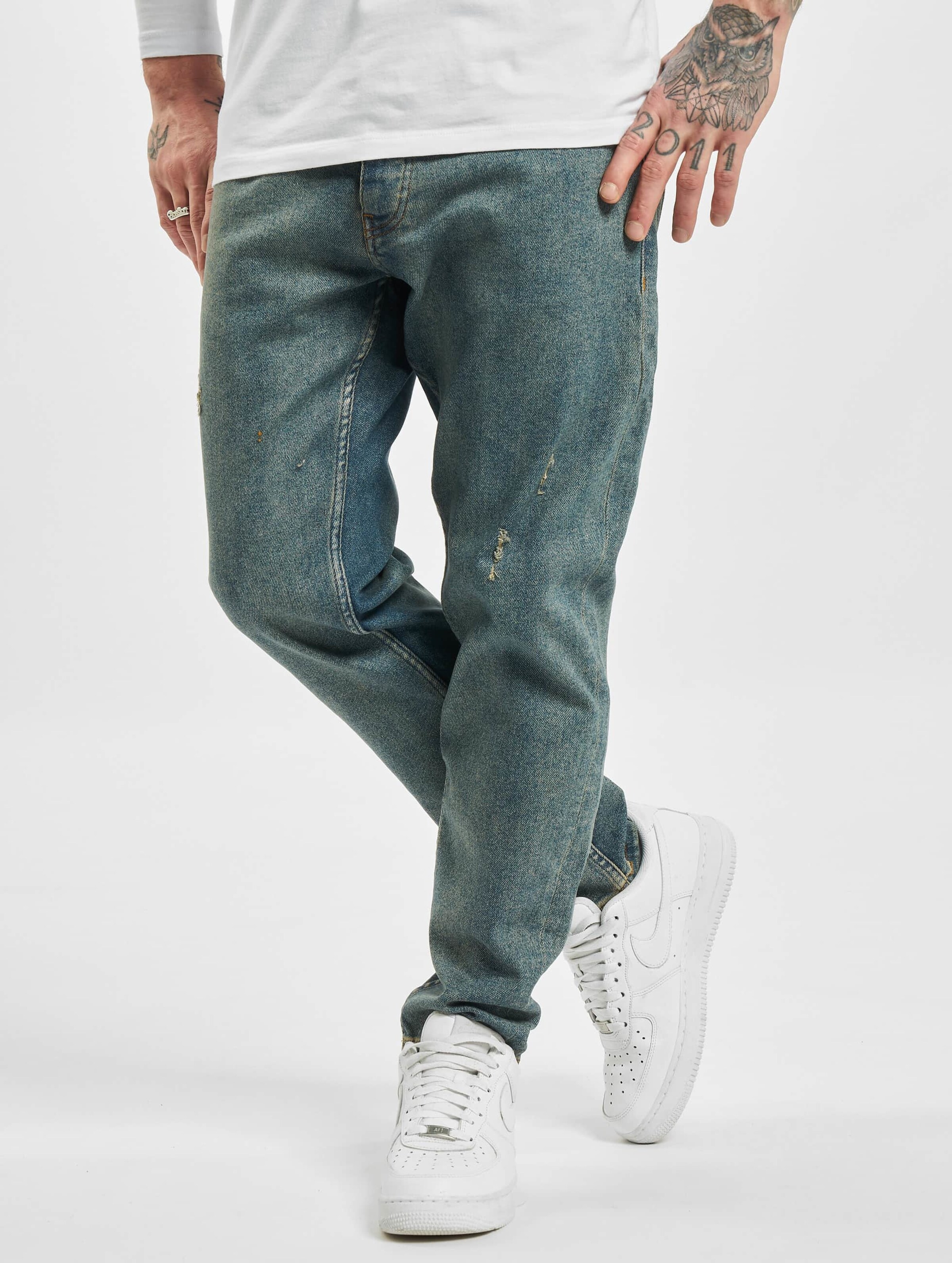 2Y Avan Slim Fit Jeans Mannen op kleur blauw, Maat 29