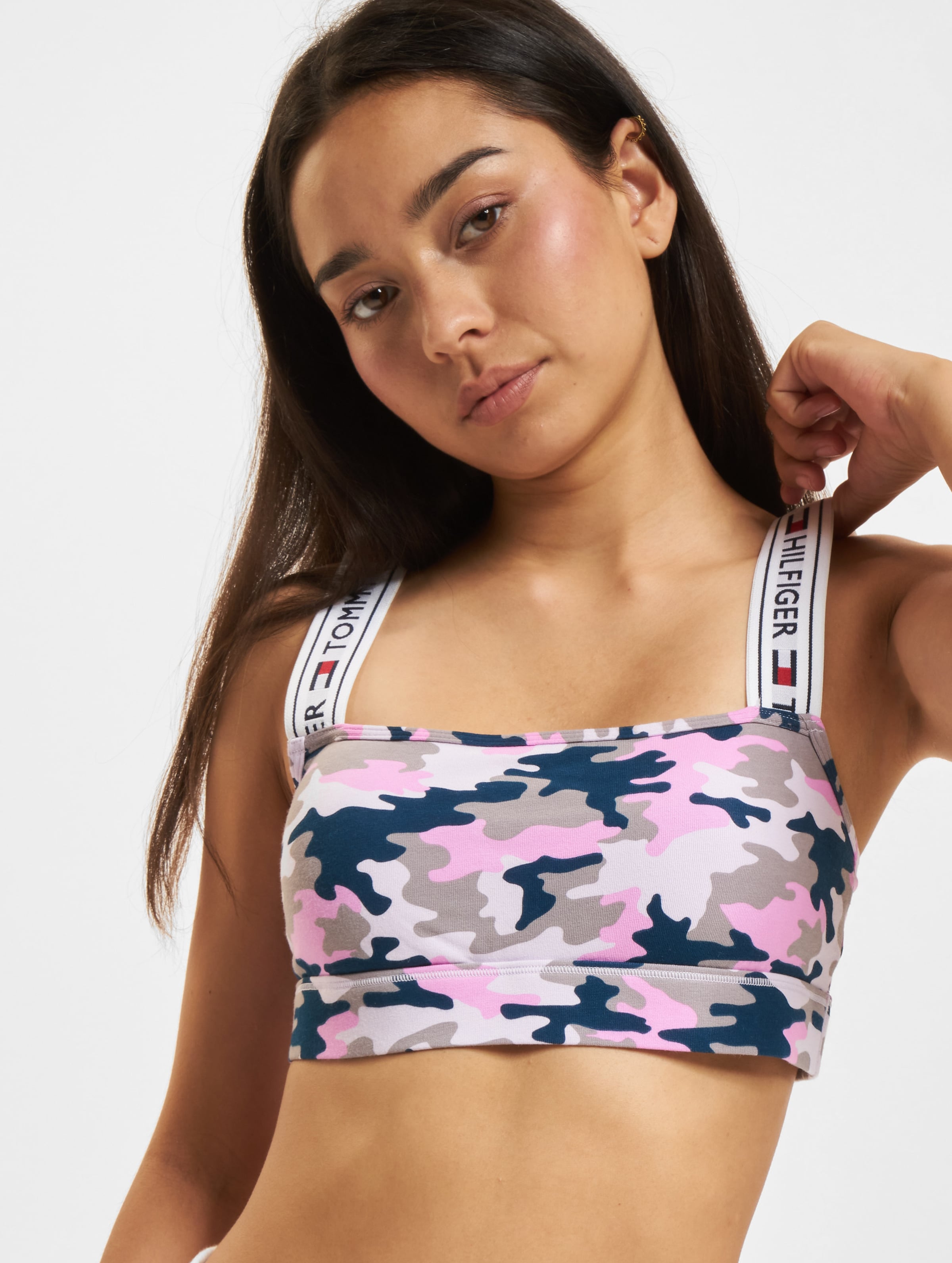 Tommy Hilfiger Bralette Frauen,Unisex op kleur camouflage, Maat XS