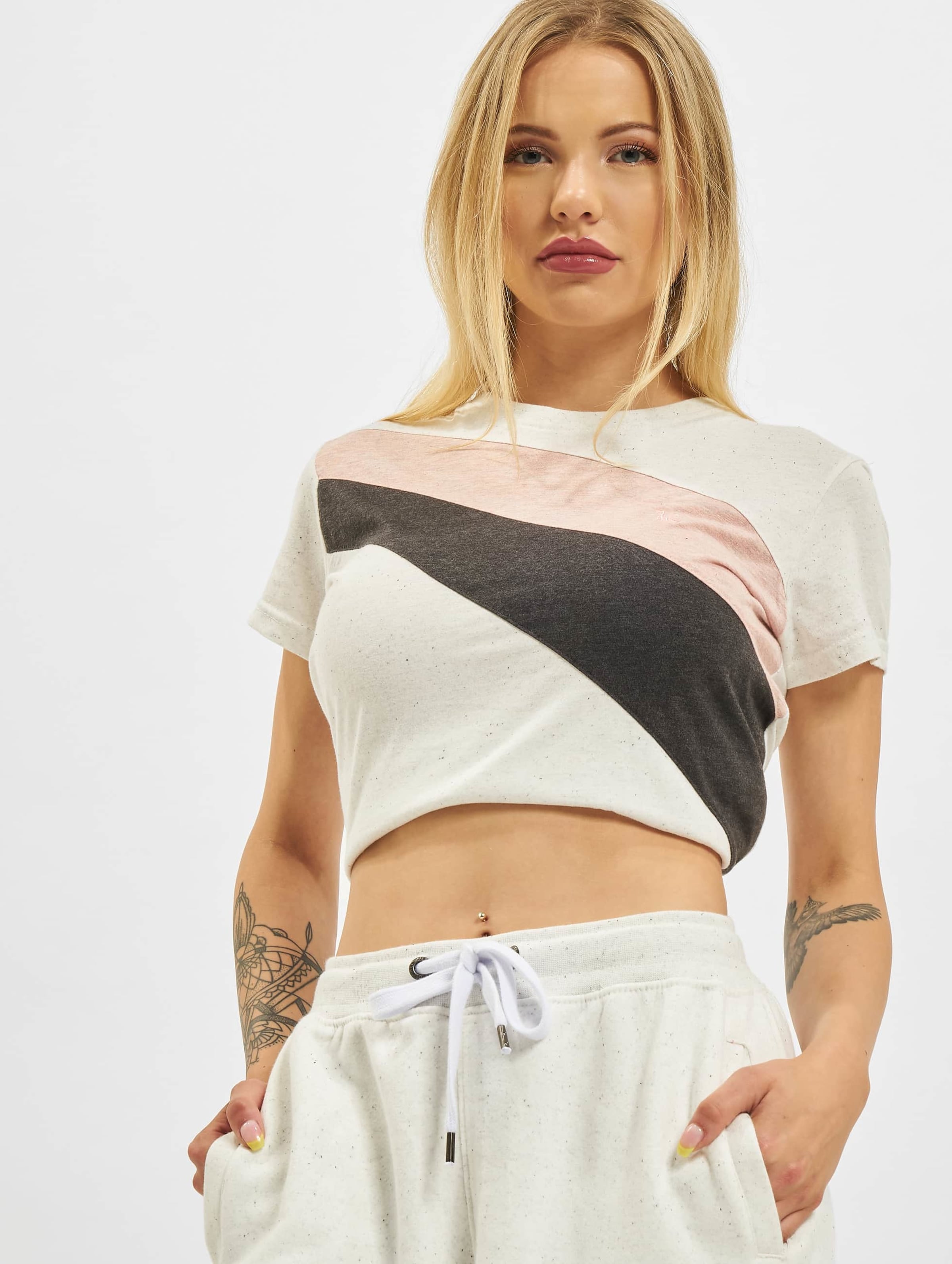 Just Rhyse Teresina T-Shirt Vrouwen op kleur grijs, Maat XL