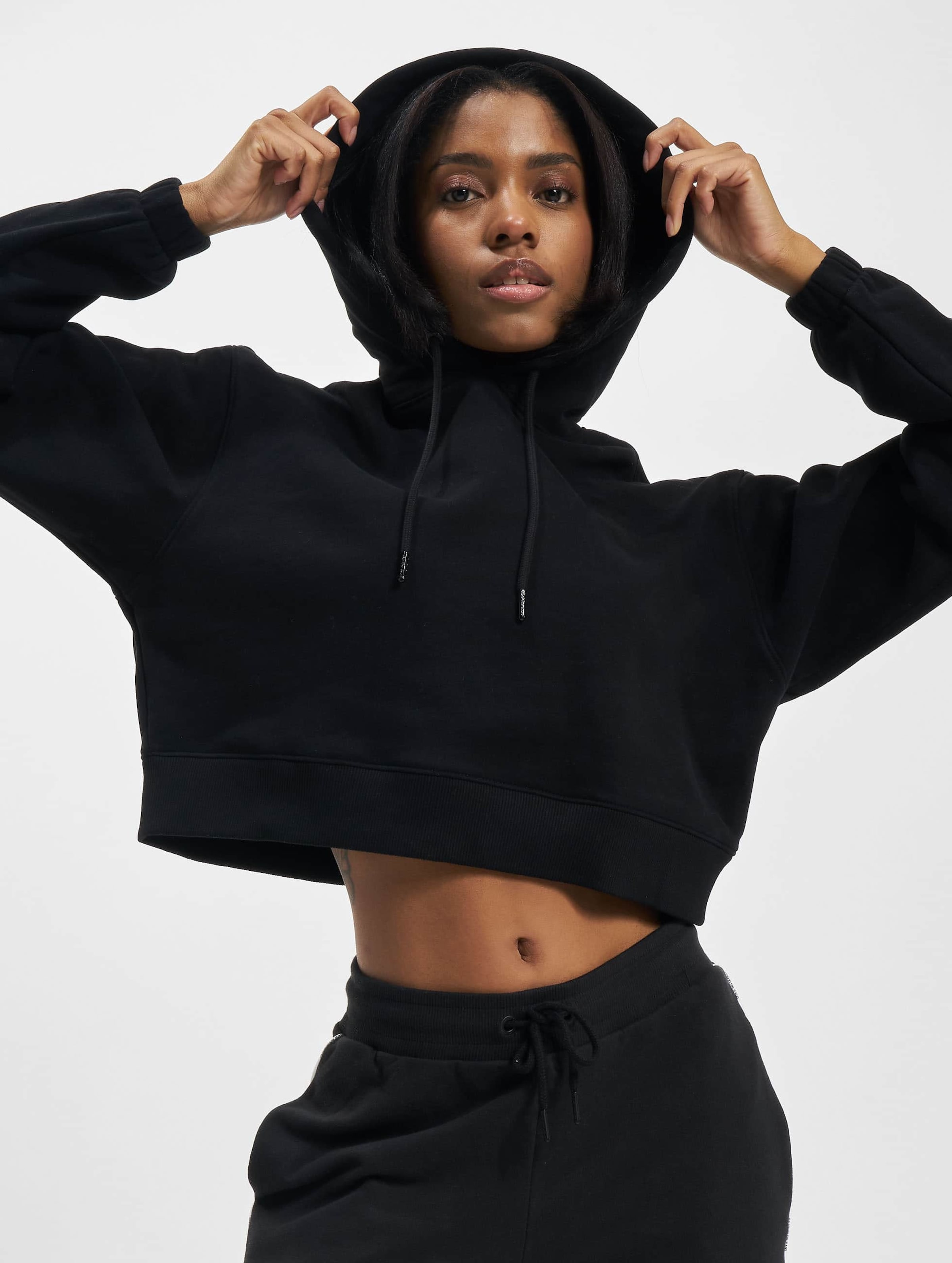 Calvin klein deals crop top hoodie