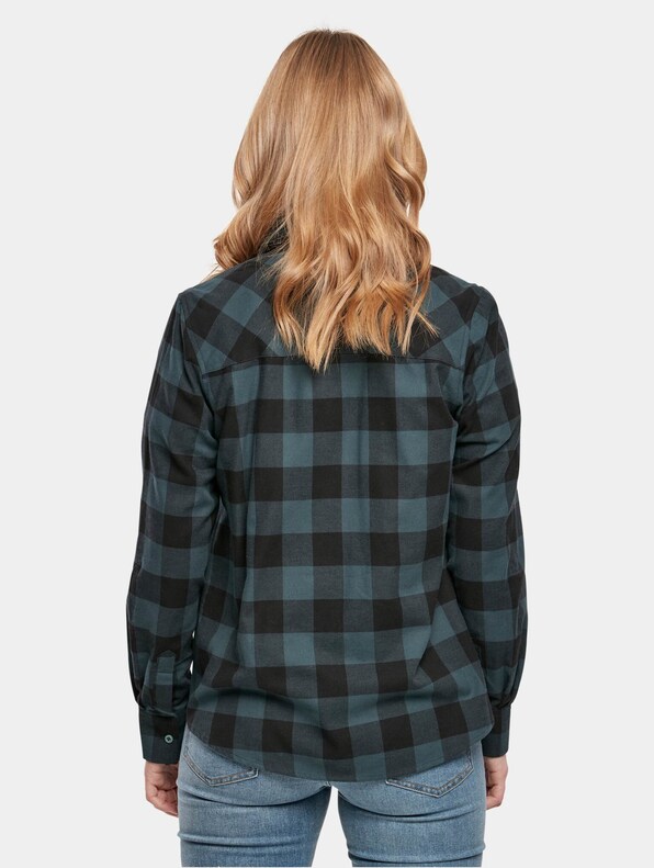 Ladies Turnup Checked Flanell-1