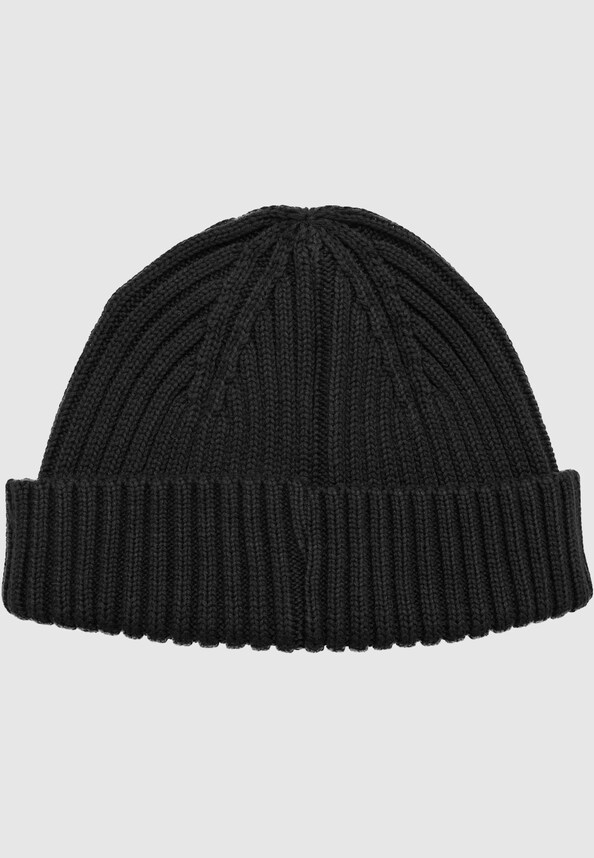 JA233-003-5 Script Flag Label Short Beanie-1