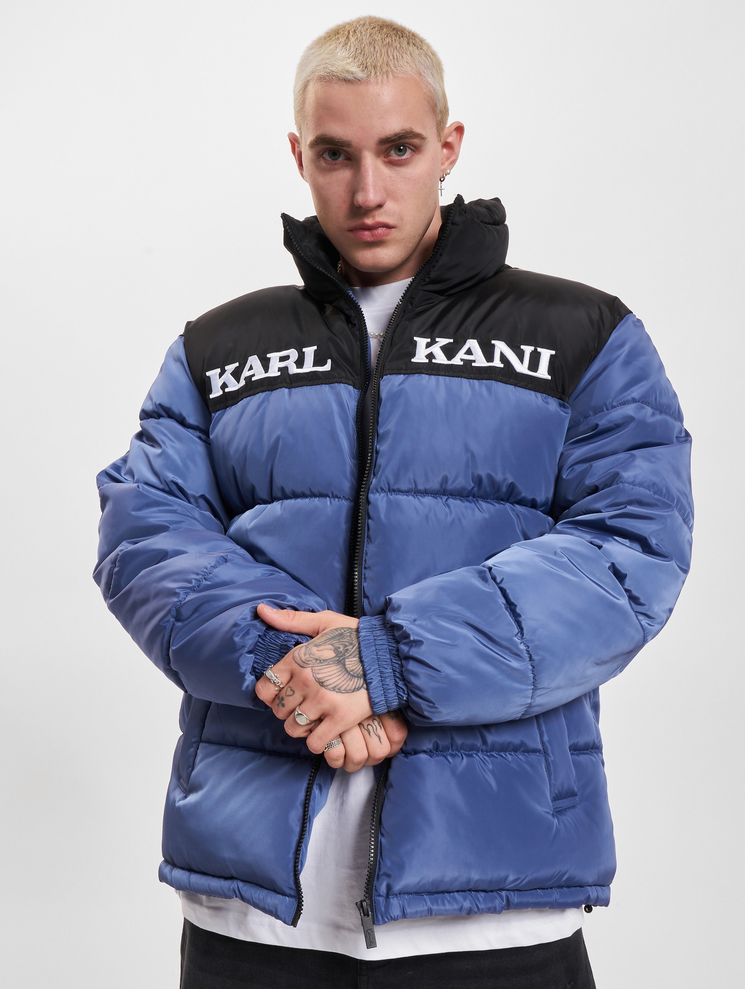 Karl Kani Retro Essential Puffer Jacket Mannen op kleur violet, Maat S