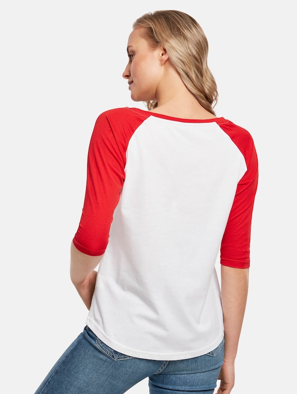 Ladies 3/4 Contrast Raglan Tee-1