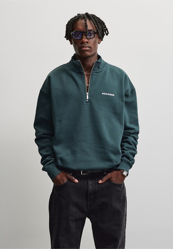 Logo Oversized Half Zip -2