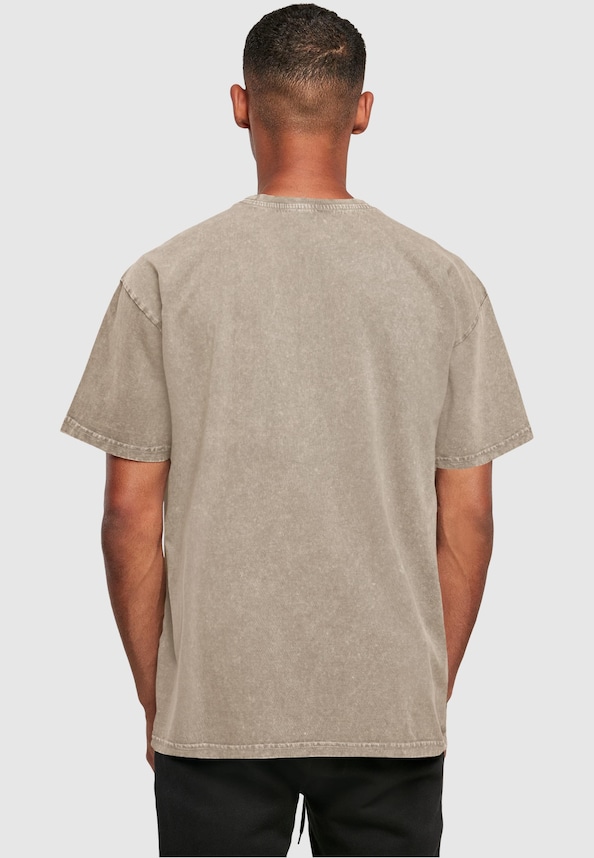 It Beats Loud Acid Washed Heavy Oversize Tee-1