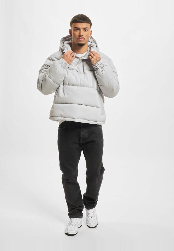 Hooded Cropped Pull Over -3