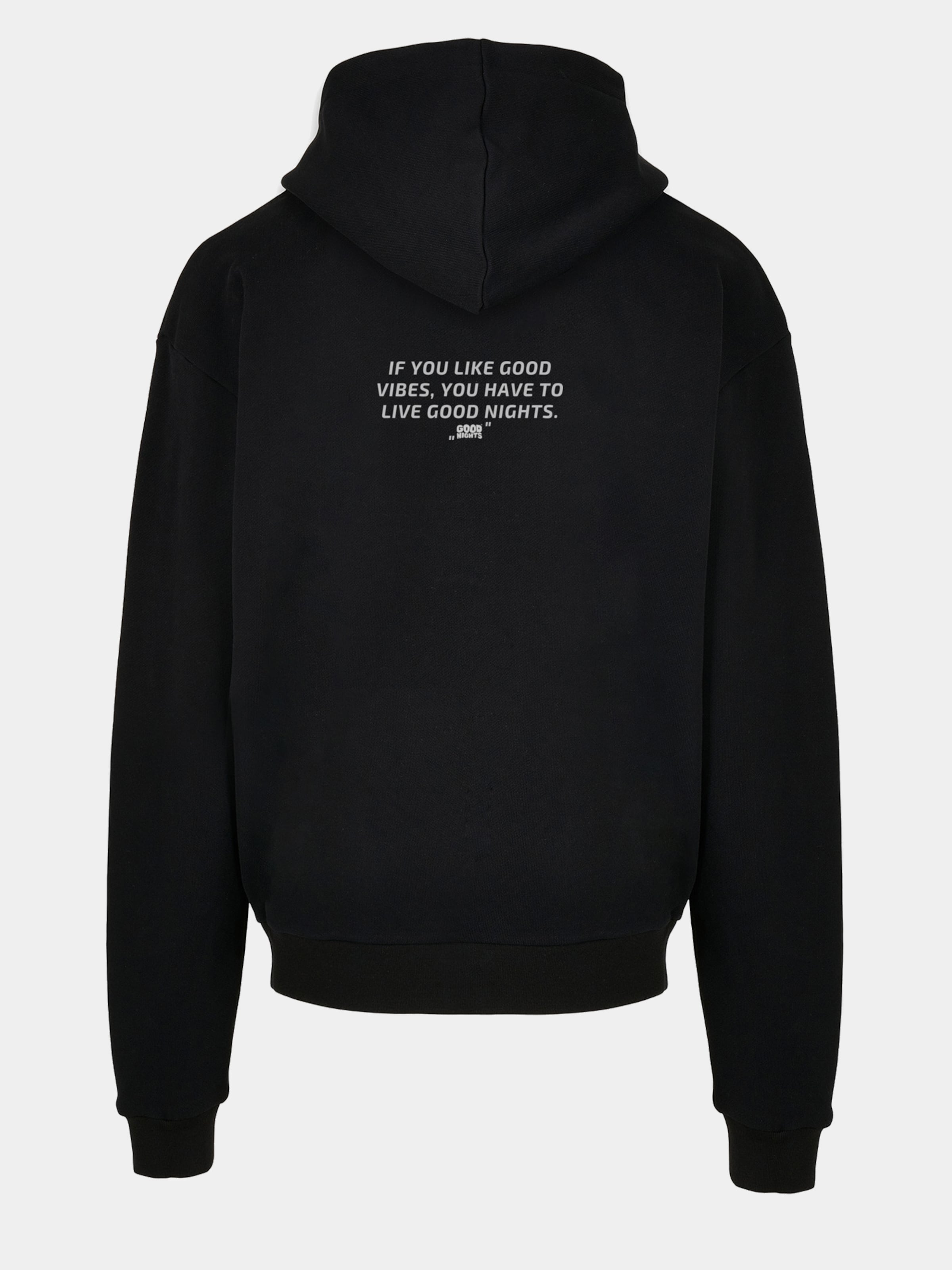 Good Nights Live Hoodie Männer,Unisex op kleur zwart, Maat XL