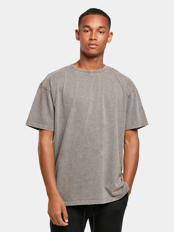 Build Your Brand Acid Washed Heavy Oversized T-Shirt-0
