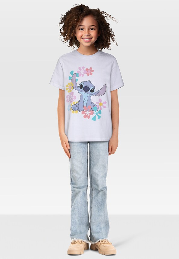 Kids Lilio& Stitch Flower Tee-2
