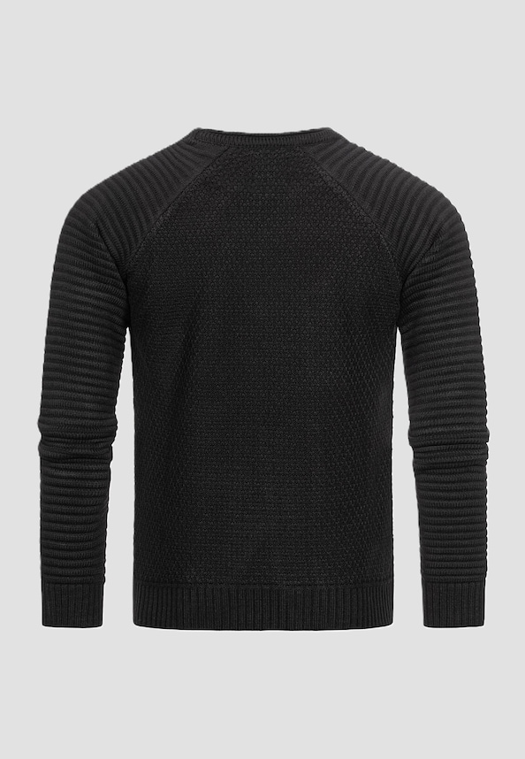 Rusty Neal Herren Strick Sweater Ripped-1