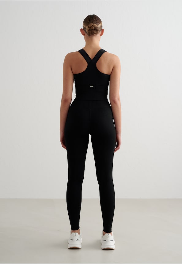 Ribbed Seamless High Support Bralette-4