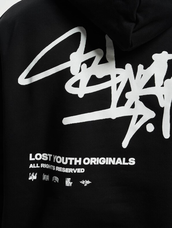 Lost Youth HOODIE GRAFFITI black-5