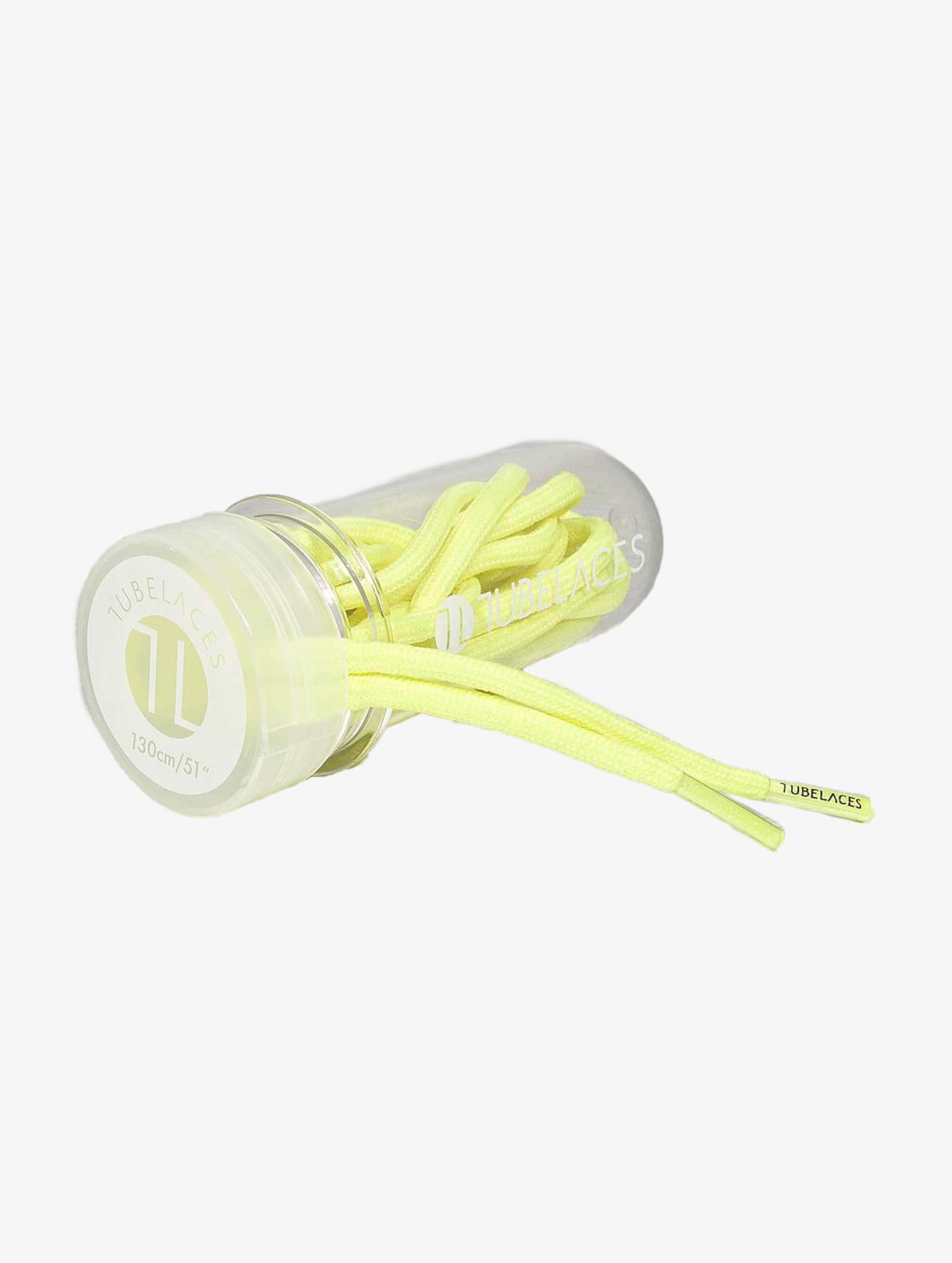 Tubelaces Rope Solid Schnürsenkel Vrouwen op kleur geel, Maat 130_CM
