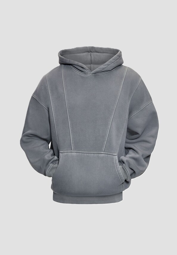 SELF FABRIC PATCH HOODIE-4