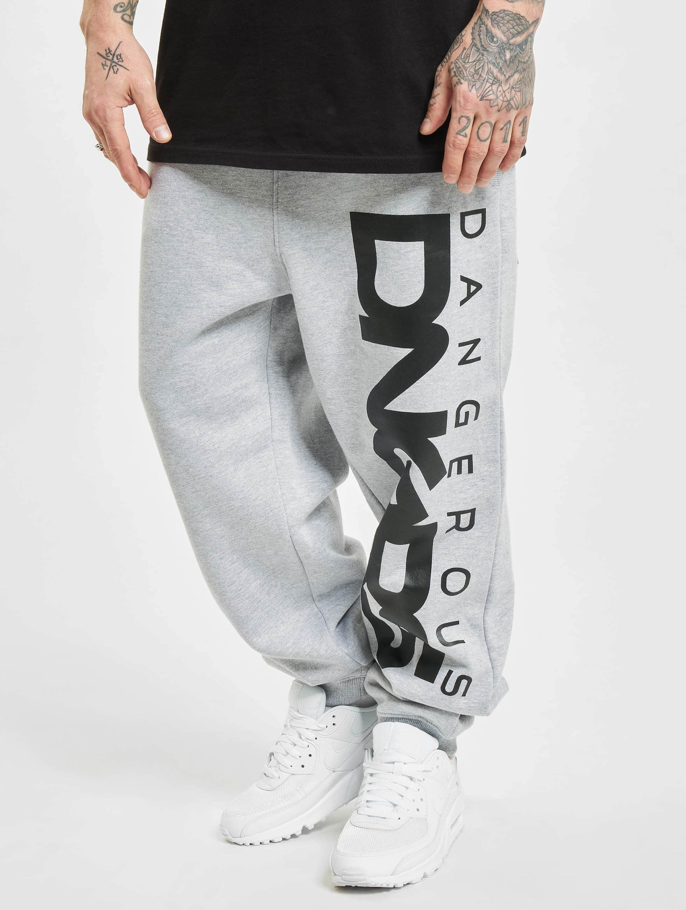 Dangerous DNGRS Classic Jogginghosen Mannen op kleur grijs, Maat M
