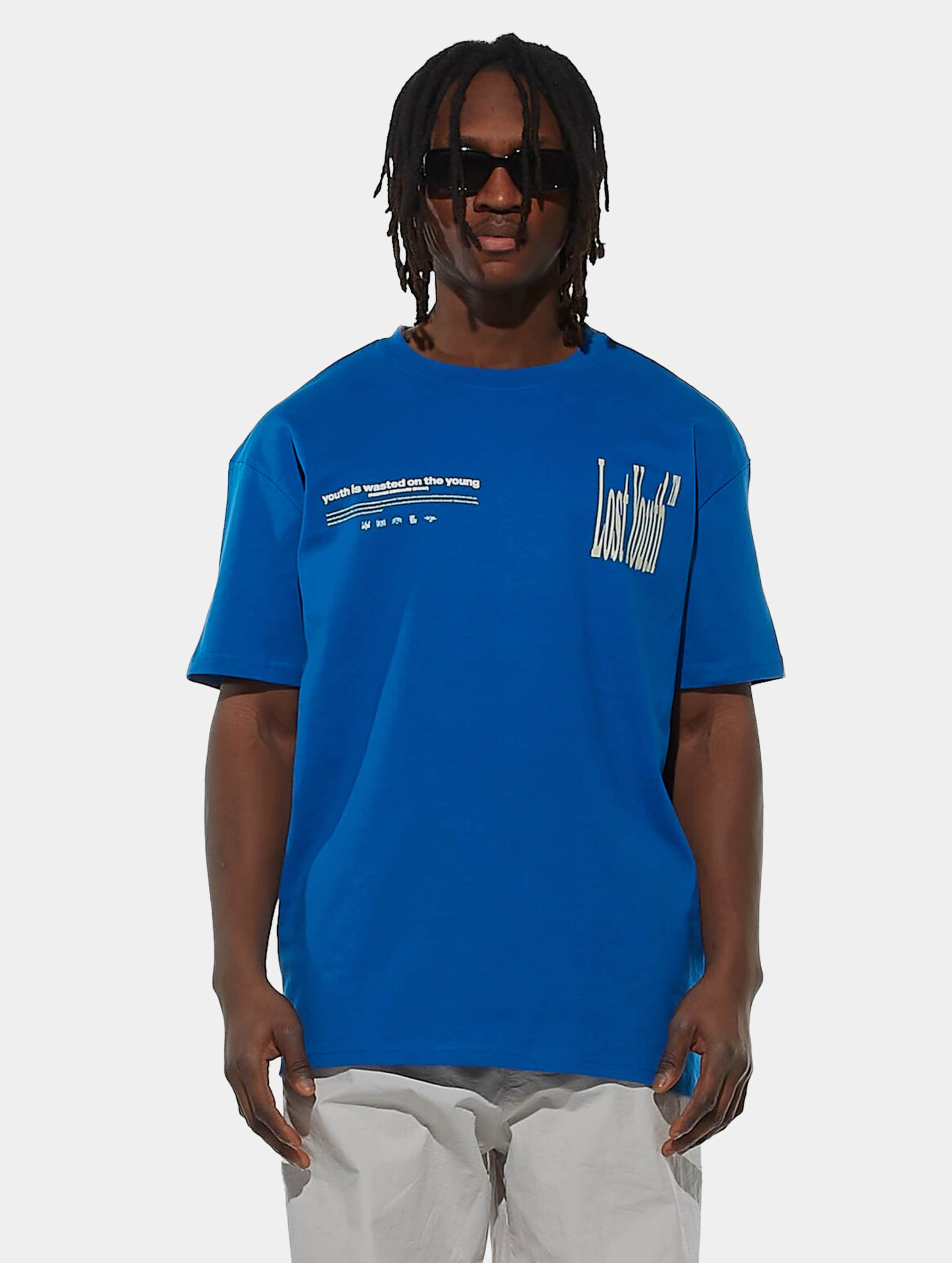 Lost Youth Icon V.1 T-Shirt Mannen op kleur blauw, Maat 4XL