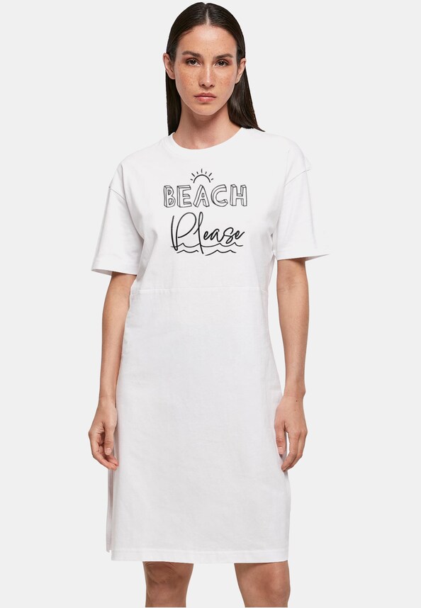 Ladies Beach Please Oversized Slit -0