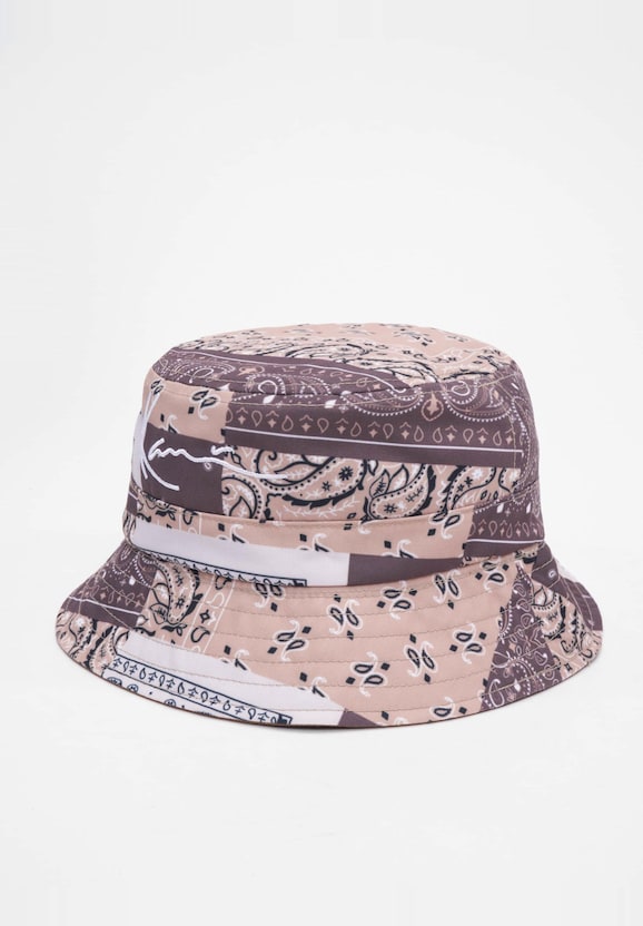 KA214-005-1 Signature Paisley Bucket Hat brown/sand-1