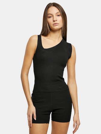 Rib Knit Asymmetric