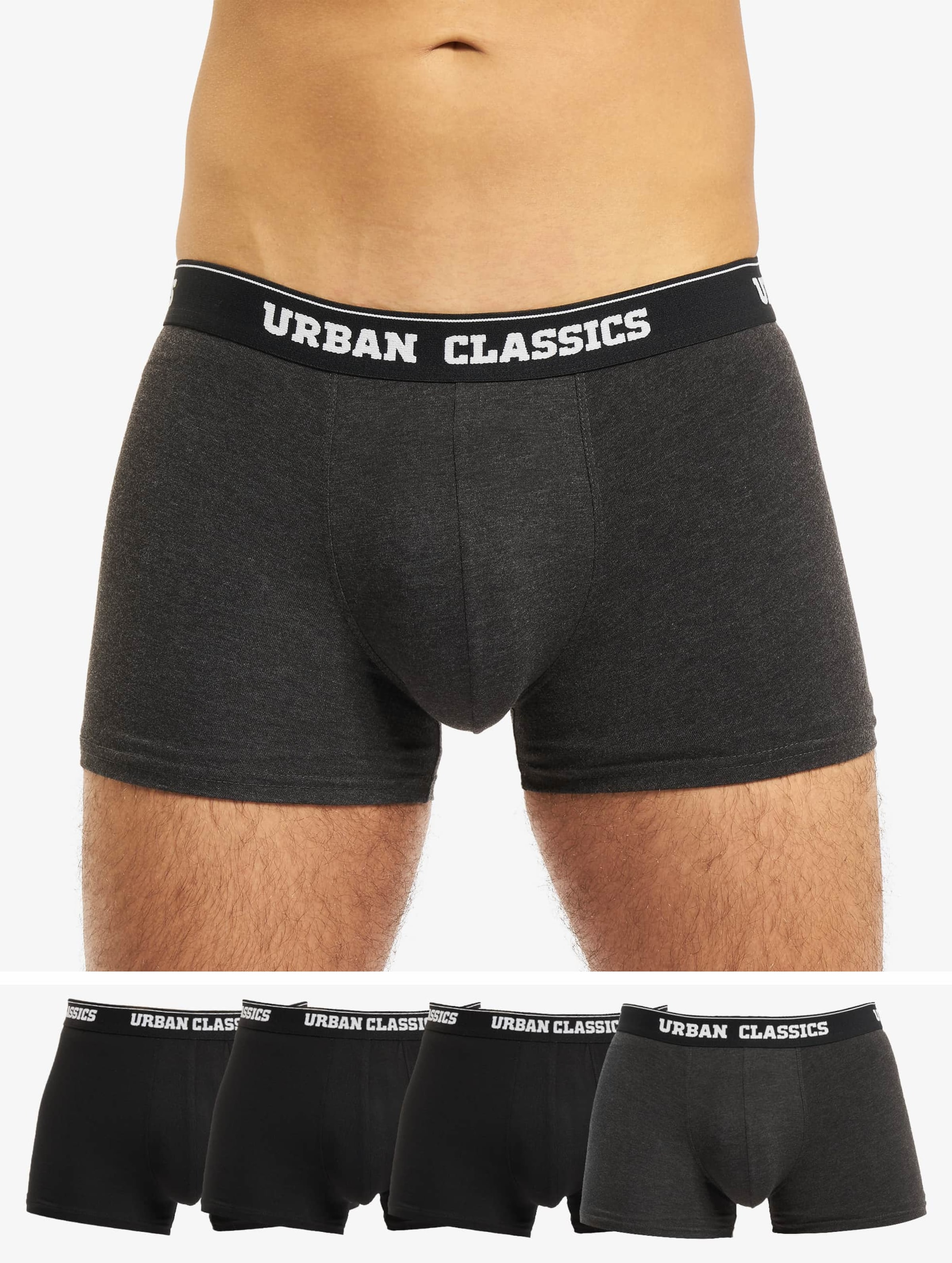 Urban Classics Men 5-Pack Boxershorts Mannen op kleur grijs, Maat L