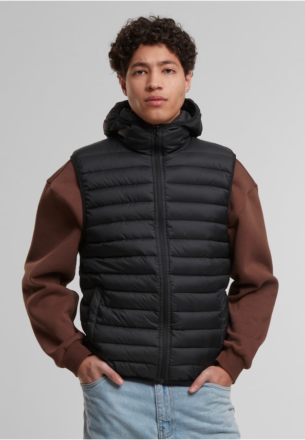 Basic Light Weigh Vest With Hood-0