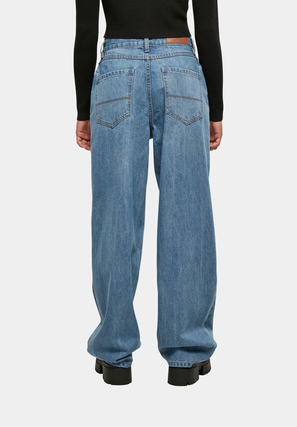 Urban Classics Ladies High Waist 90´s Wide Loose Fit Jeans-1