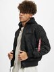 Alpha Industries MA-1 ZH Back Print Bomber Jacket Black-0