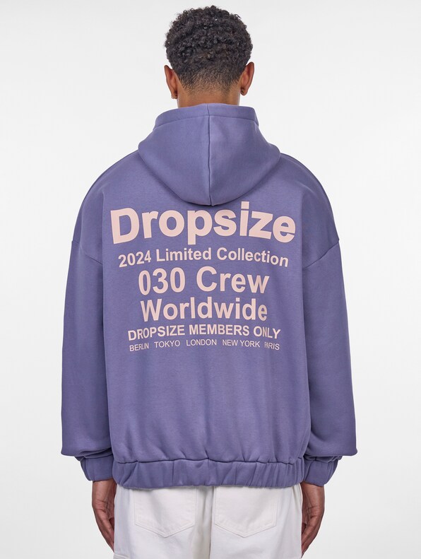 Dropsize Heavy Oversize Limited Zip Hoodies-1