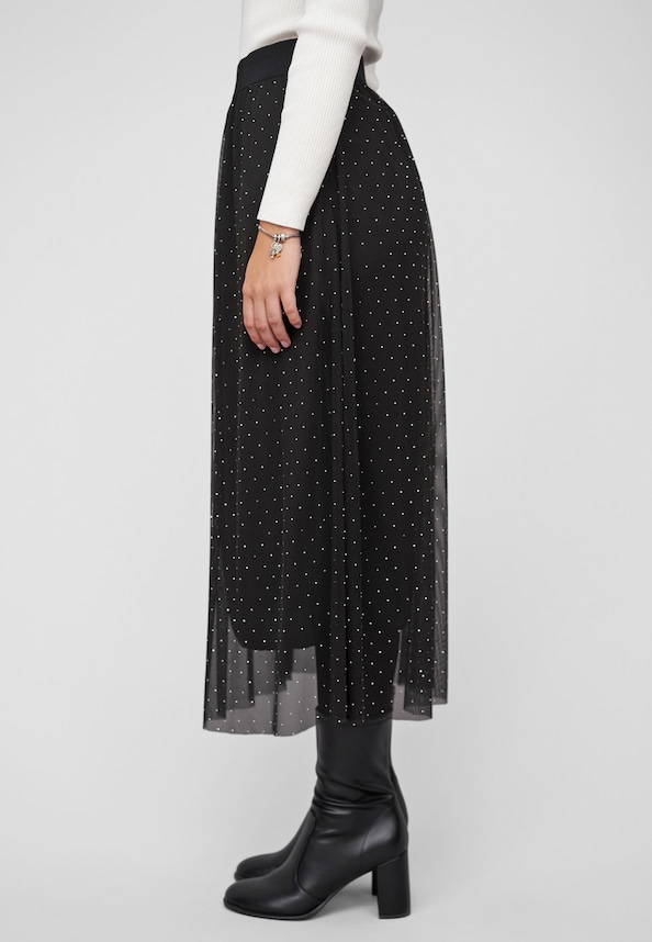 Longform Skirt with rhinestones-2