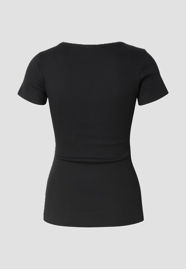 Ladies Rib Slim Tee-4