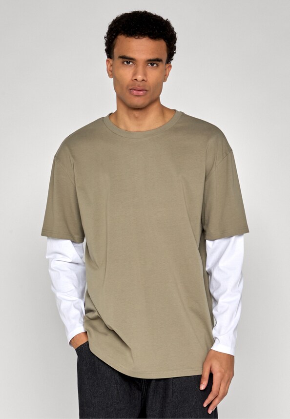 Oversized Shaped Double Layer -0