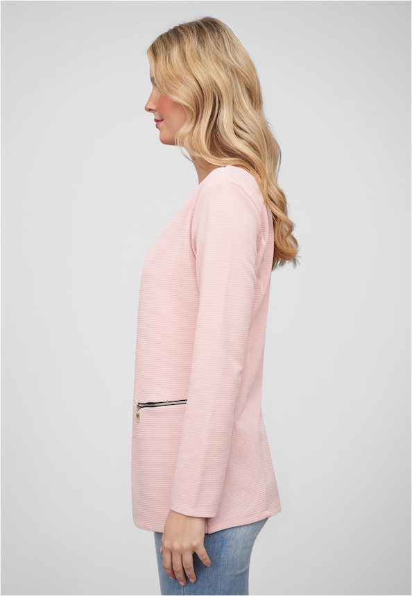 Cloud5ive Damen Blazer mit 2-Zip-Pockets u. Strukturstoff-3