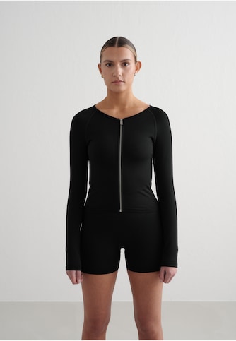 Ribbed Seamless Zip Jacket