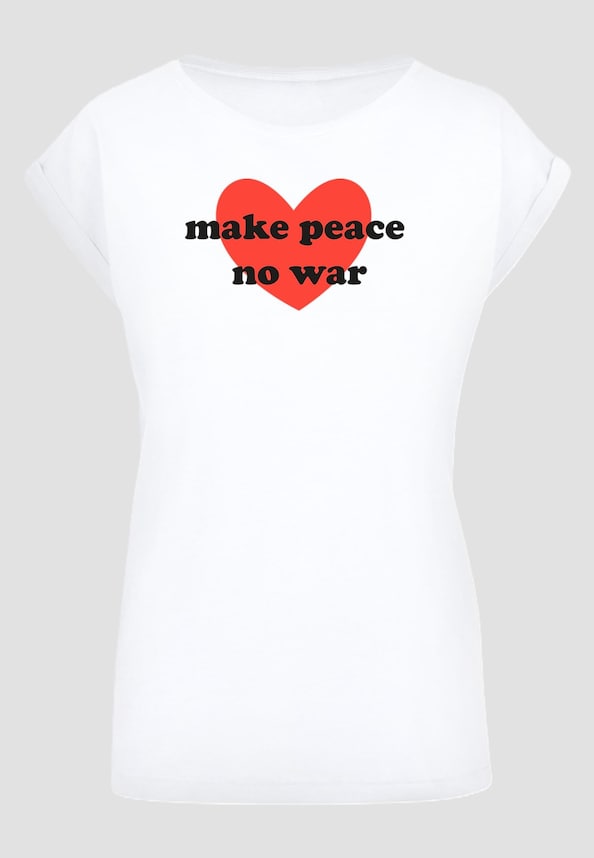Ladies Peace - Red Heart White Extended Shoulder -2