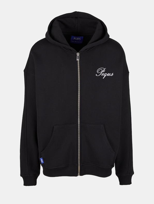 PEQUS Handwritten Logo Zip Hoodies-4