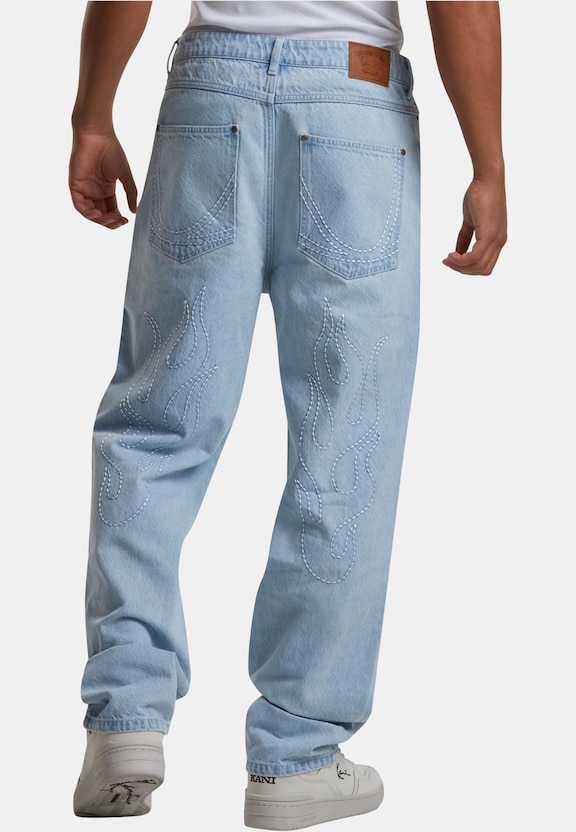 Five Pocket Flames Denim-1