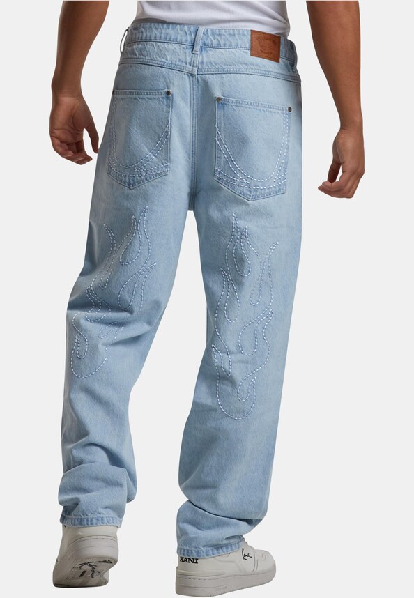 Five Pocket Flames Denim-1