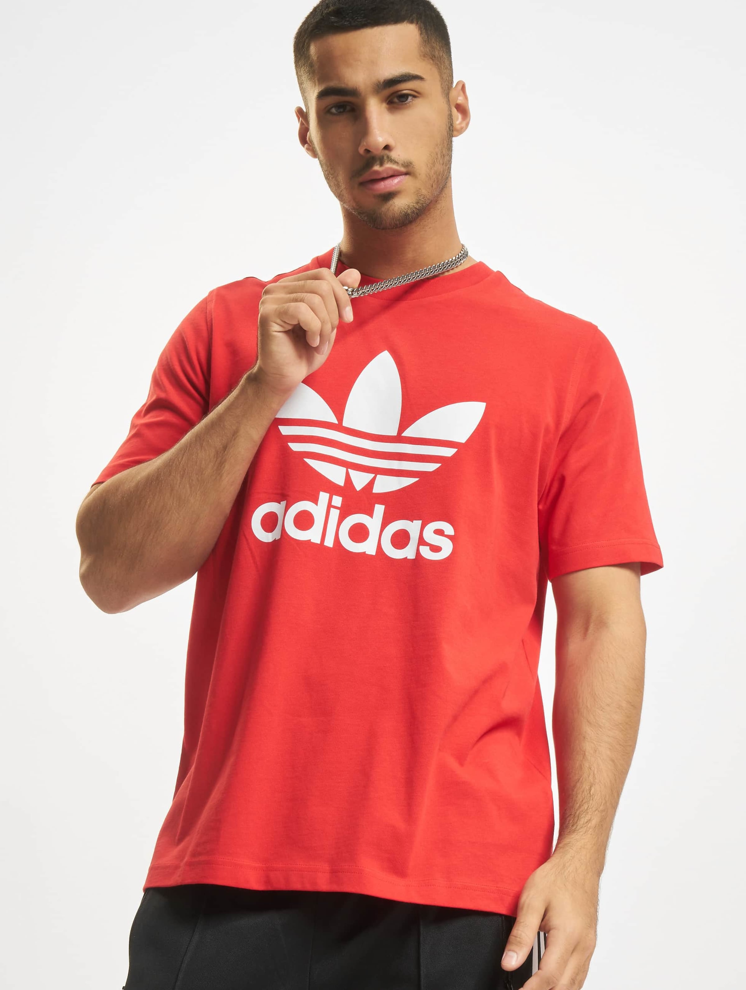 adidas Originals Adidas Trefoil Mannen op kleur rood, Maat XS