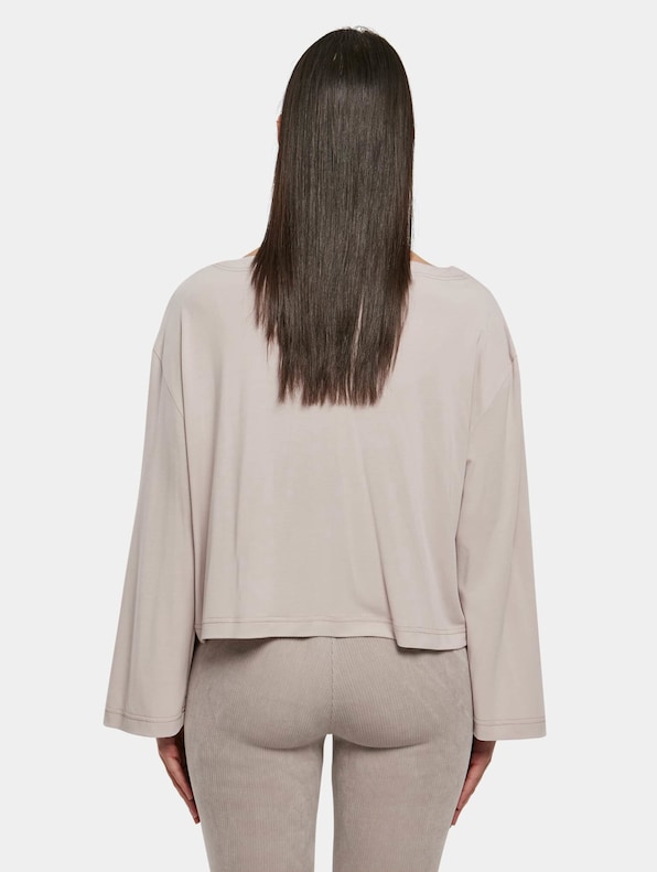 Ladies Short Modal Bateau Necklinie-1