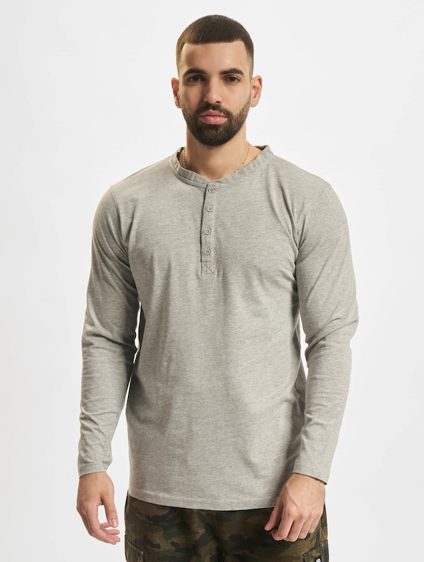 Urban Classics Basic Henley Longsleeve-2